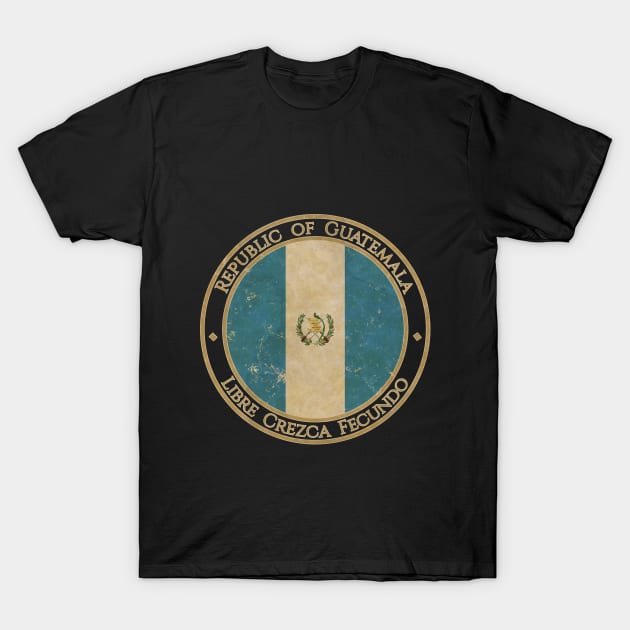 Vintage Republic of Guatemala USA North America United States Flag T-Shirt by DragonXX